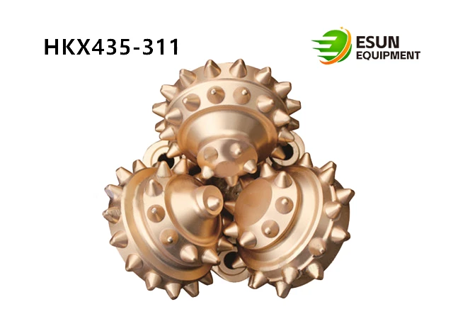 Rotary Tricone Bit kalnrūpniecības spridzināšanas caurumu urbšana